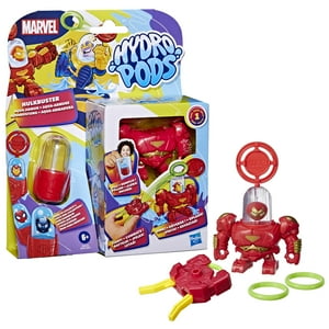 Hasbro - Set De Batalla Hydro Pods Marvel Hulkbuster Aqua Armor De 10 Cm