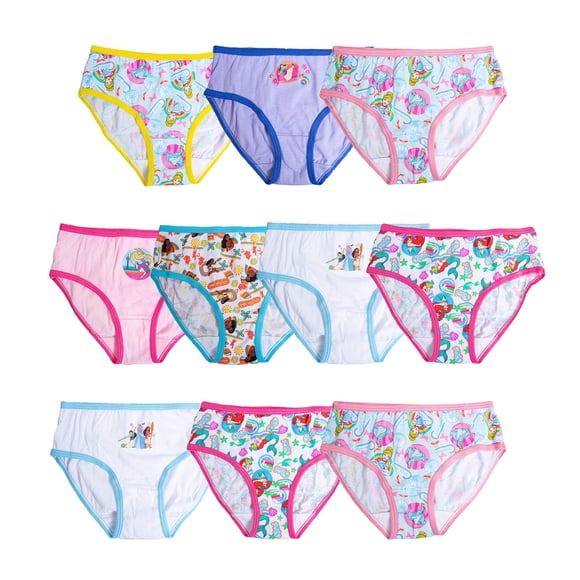 Paquetes múltiples de ropa interior Disney Princess Cenicienta, Bella y Ariel