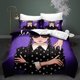 thumbnail image 1 of Bed- Duve-t Cov-er W-ednesday -Bedding S-ets Ad-dams 3D Pri-nted Lightwei-ght 3 -Piece Comfor-ter Sets 1 Duvet Co-ver and 2 Pillo-w Sha-ms for Boys Girls, 1 of 3
