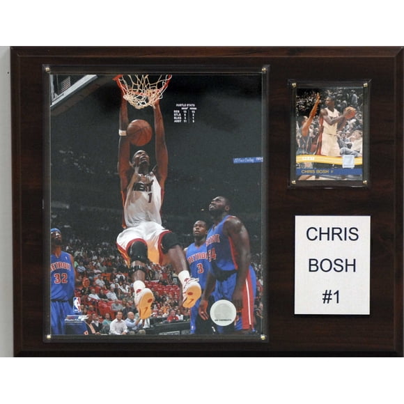 Placa C&I Collectables NBA Chris Bosh, jugador del Miami Heat