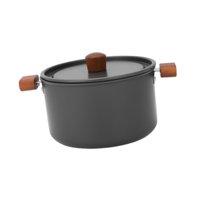 Magideal - Olla De Camping Olla De Superficie Con Tapa Asas Anti-Quemaduras Olla Para Cocinar Olla Para Sopa Olla Para Cocinar Al Aire Libre Utensilios De Cocina 28 Litros