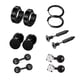 thumbnail image 2 of 6 Pares De Pendientes De Oreja Curve Barbell Helix Inoxidable Piercing Ear Jewelry Black, 2 of 3