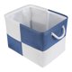 thumbnail image 1 of Cubo de Almacenamiento REGALWOVEN, 1 Unidad de Caja de Almacenamiento de Algodón con Asas para Estantes y Armario, Cesta de Almacenamiento Plegable para Organizar Ropa Azul 15.7*11.8*11.8in, 1 of 6