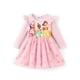 thumbnail image 1 of Vestido de Princesa Disney para Niña Pequeña, Tul Rosa, Manga Larga, 1 of 6