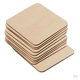 thumbnail image 2 of 20pcs / Set Recortes De Madera Inacabada Piezas De Madera Cuadradas En Blanco Para Artesanías, 2 of 6