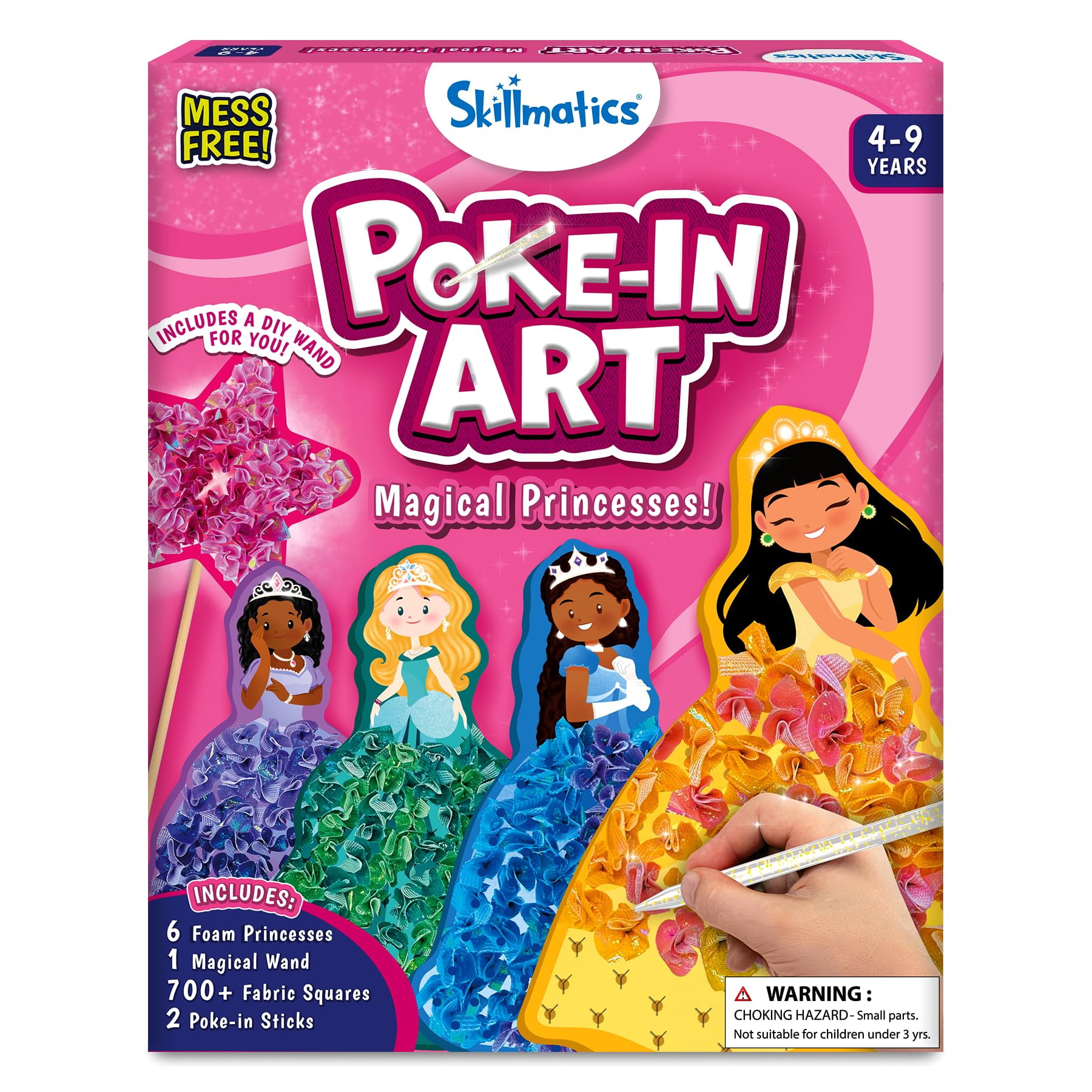 Actividad Artesanal Skillmatics Poke-in Art Princesas Mágicas