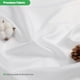 thumbnail image 3 of Eachope Cortina interior impermeable de tela para ducha, 72 x 72 pulgadas, blanca, 3 of 3