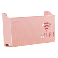 Bothyi - Estante Para Enrutador, Estantes Simples Montados En La Pared Para Sala De Estar, Decoración Del Hogar, Dormitorio, Rosa