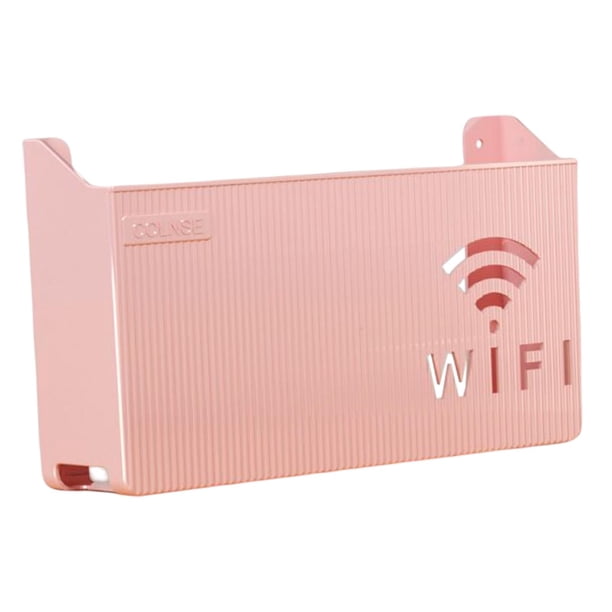 Estante Para Enrutador, Estantes Simples Montados En La Pared Para Sala De Estar, Decoración Del Hogar, Dormitorio, Rosa