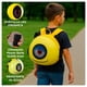 thumbnail image 2 of Mochila Niño Viaje Avión Infantil Diseño Luz LED Escolar Divertida amarillo 10.5, 2 of 6