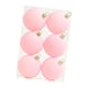 thumbnail image 2 of 6 Bolas Navideñas Flocadas De 6 Cm Para Decoración De Aniversario, Color Rosa, 2 of 5