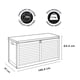 thumbnail image 4 of Baúl Bodega Caja Almacenaje 490L Negro Northwest, 4 of 5
