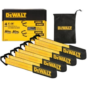 Kit De Correas De Amarre Para Ejes Dewalt Dxbc80005 Negro/Amarillo 2 X 38