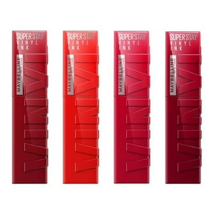 Loreal - 4 Labiales Superstay Vinyl Ink Rojos Hasta 16H Maybelline