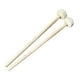 thumbnail image 4 of 2 Uds Baquetas Accesorios De Percusión Multiusos Resistentes Al Desgaste Para Tambor De Mano Blanco, 4 of 4