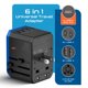 thumbnail image 3 of Adaptador de enchufe de viaje Ceptics de 70 W con alimentación USB-C y 2 puertos USB, 3 of 9