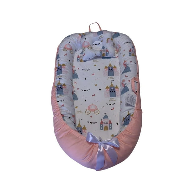 Cama Cojín Nido Colecho Con Almohada De Algodón Reforzada
