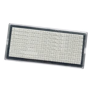 Magideal - Juego De Sellos Autoentintados, Sello De Impresión, Fecha, Letra Extraíble, Sello De Caracteres De Bricolaje, Sello De Dirección Para Padres Aficionad 4Mm