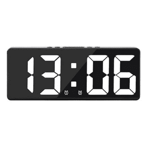 Crusec - Reloj Despertador Led Multifuncional, Dormitorio Oficina