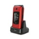 thumbnail image 4 of Telefono Celular Senior Tipo Almeja 3G Rojo Shell Shape 8091 Mlab, 4 of 6