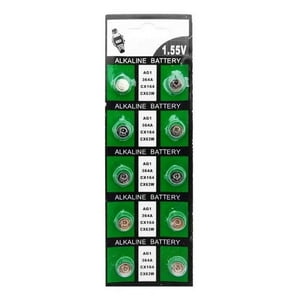 Gen - Pack 10X Pila Boton Ag1 Lr621 Ag1 364A Bateria 1.5V