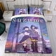 thumbnail image 4 of Suzume Conjunto de sábanas temático, trío de piezas, cómodo y amigable con la piel, diseño único, regalo de decoración para el hogar para familiares, amigos y fans,135cm *200cm, 4 of 6