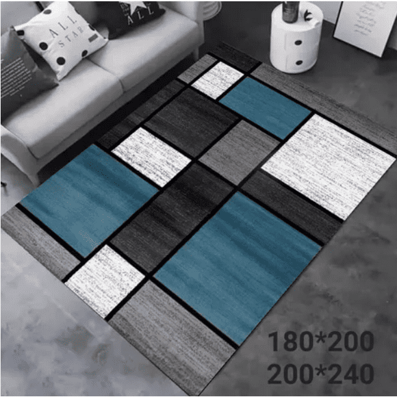 Alfombra Lisa Con Diseño en 3d 200x240cm