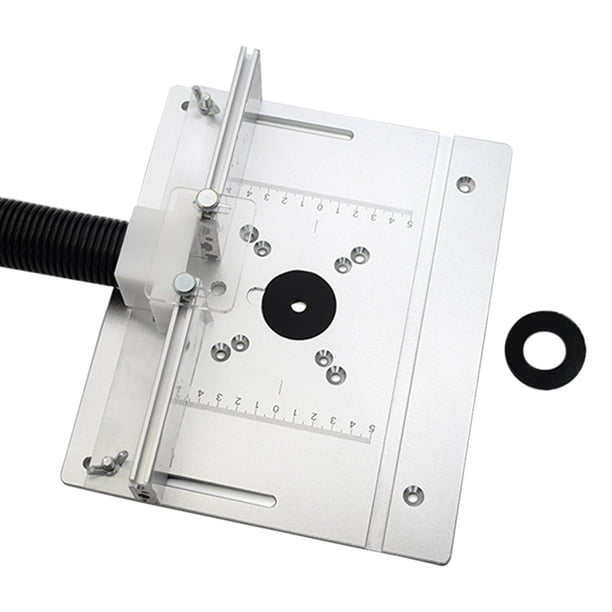 Placa de inserción de mesa de enrutador, bancos de tablero abatible de fresado de madera, valla deslizante de alta resistencia, placa de montaje de in b con patrocinador