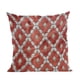 thumbnail image 1 of Almohada Velvet Majestic de Plutus Brands, roja y gris, hecha a mano en EE. UU., 1 of 5