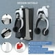 thumbnail image 3 of Compatible con el soporte de pared PS5 Pro/Slim/Console con gancho de almacenamiento y colgador de auriculares de mando para la organización de accesorios de la consola PlayStation 5-Negro, 3 of 10