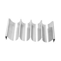 Magideal - Soporte De Soporte De Tacos De Acero Inoxidable, Bandeja De Estante De Tacos Contiene 4 , Elegantes, Burritos Y Tortillas Para La Fiesta De Cumpleaños