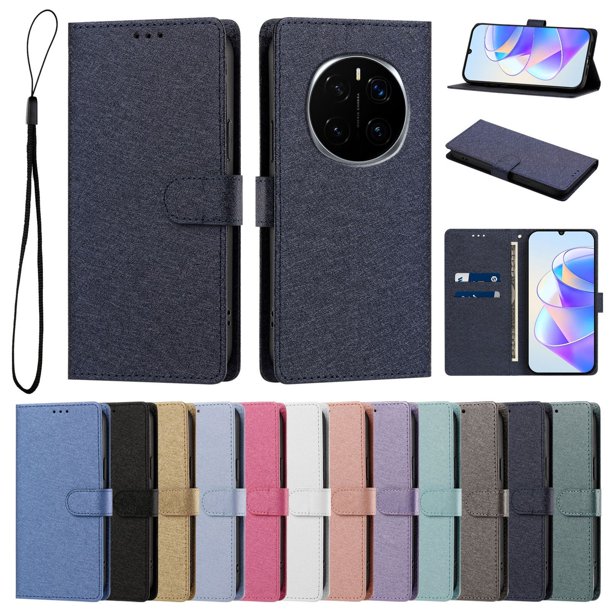 Cartera Protectora para Honor Magic7 con Soporte, Azul Marino