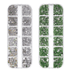 thumbnail image 1 of Diamantes de imitación para decoración de uñas, diamantes de imitación de maquillaje con parte trasera plana de color, 1 of 5