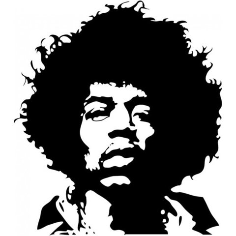 Rienda Libre Graphics - Decomural Jimi Hendrix Rock Music Ws-16147