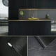 thumbnail image 1 of 1pc Black Wallpaper, Peel And Stick, Decorative Self-Adhesive Film For Countertop Furniture Kitchen Wall, 1 of 4