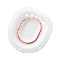 Magideal - Asiento De Inodoro Para Baño, Hemorroides Posparto Con Lavabo De Descarga, Baño Universal Para Asiento De Inodoro, Asiento De Inodoro Para Uso Domést , Rosa Rosa Sin Rociador