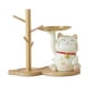 thumbnail image 2 of Resina Lucky Fortune Cat Estatua Bandeja Para Llaves Tazón Para Llaves Sentado Estante De Madera, 2 of 5