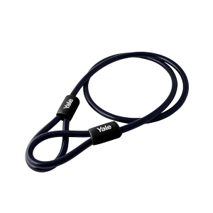 Cable De Seguridad Yale Portatil Bicicleta 1.2Mts Negro