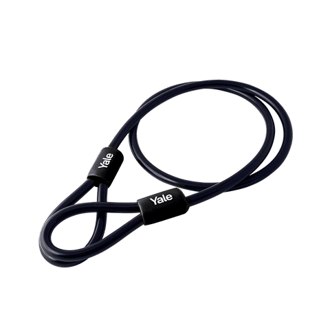 Cable De Seguridad Yale Portatil Bicicleta 1.2Mts Negro