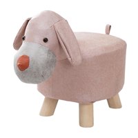 Magideal - Reposapiés De Animales, Reposapiés Portátil De Madera, Bonitos Zapatos, Cambiador, Decoración De Habitación, Habitación De Invitados, Sala De Estar, P Perro Rosa