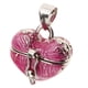 thumbnail image 1 of Collar Con Colgante De Urna De Recuerdo De Cremación Que Se Puede Abrir Con Esmalte De Corazón, Color Rosa, 1 of 3