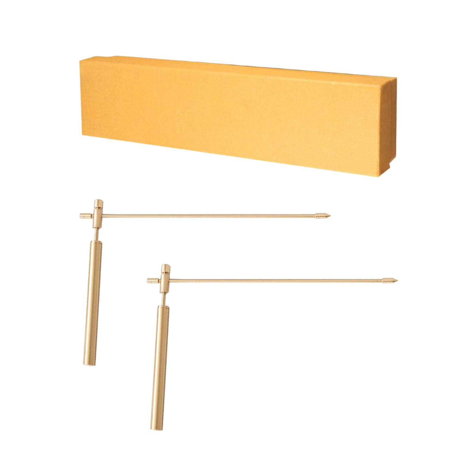 Ioensy - Varilla De Radiestesia Cazador De Fantasmas De Cobre Fácil De Usar Para La Búsqueda De Oro Uso En Exteriores 2 Piezas