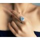 thumbnail image 4 of Anillo de Compromiso Ovalado de 4.5 Quilates CZ Diamante Verde/azul Simulado Anillos para Mujer Anillos de Cóctel de Plata Esterlina S925 Anillos de Promesa de Boda, 4 of 5