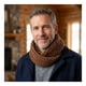 thumbnail image 1 of Bufanda Cuello Estilo Punto Inglés Lana Invierno Abrigado, 1 of 5