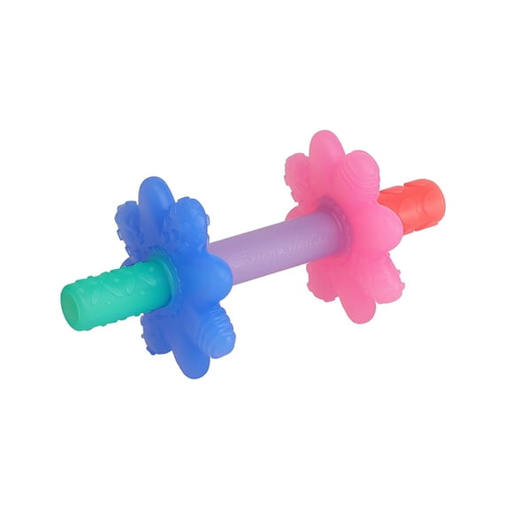 Tubo de dentición Itzy Ritzy Teensy Tube Teensy Tube, silicona, rosa