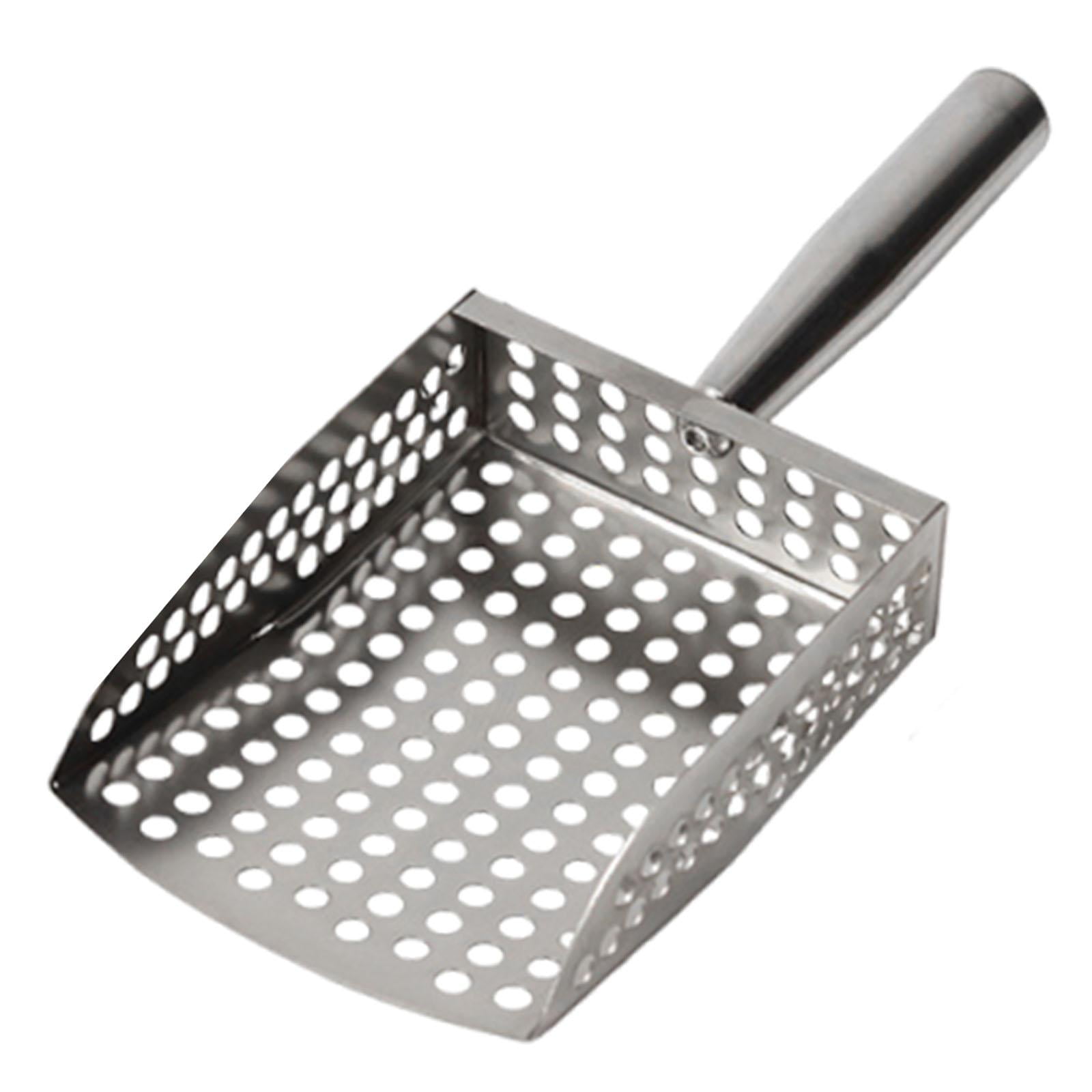 Ioensy - Pala Para Arena De Playa, Tamiz, Cuchara Para Heces, Herramienta De Limpieza, Tamiz Para Mascotas, Pala, Malla, Agujero