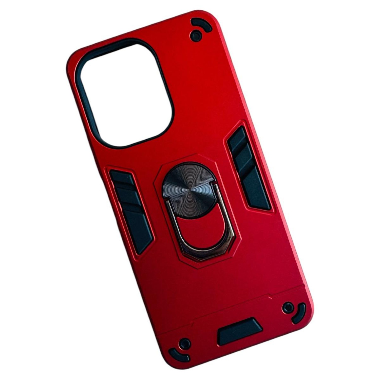 Mar Cases - Carcasa Para Xiaomi Redmi 13C 4G 5G Anti Golpes Anillo Rojo