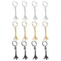 Magideal - 12 Uds Mini Llavero Modelo París Recuerdos Franceses Recuerdos De Fiesta Colgante Llavero Colecciones Regalos Del Día De San Valentín
