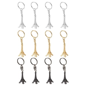 Magideal - 12 Uds Mini Llavero Modelo París Recuerdos Franceses Recuerdos De Fiesta Colgante Llavero Colecciones Regalos Del Día De San Valentín