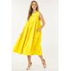 thumbnail image 1 of Vestido Básico de Popelina Elástica sin Mangas con Capas, 1 of 5